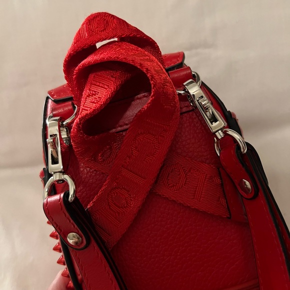 Christian Louboutin Men's Explorafunk Keyring Studded Crossbody Bag - Picture 10 of 12